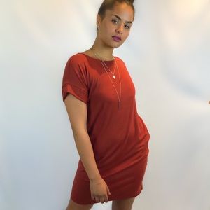 Rust Tshirt Dress
